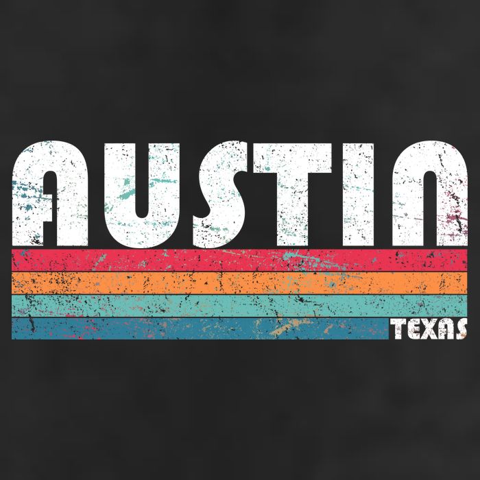 Retro Austin Texas Golf Towel