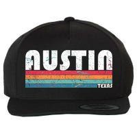 Retro Austin Texas Wool Snapback Cap
