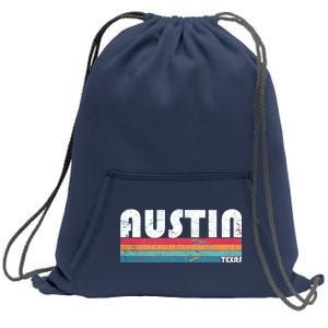 Retro Austin Texas Sweatshirt Cinch Pack Bag