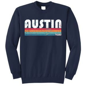 Retro Austin Texas Tall Sweatshirt