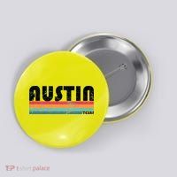 Retro Austin Texas Button