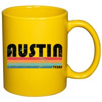 Retro Austin Texas 11oz C Handle Ceramic Mug
