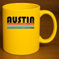 Retro Austin Texas 11oz C Handle Ceramic Mug