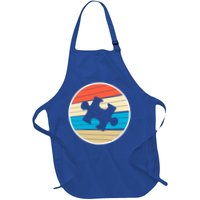 Retro Autism Awareness Puzzle Piece Apron