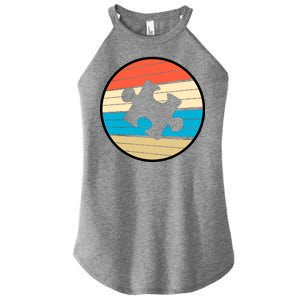 Retro Autism Awareness Puzzle Piece Women's Perfect Tri Rocker Tank