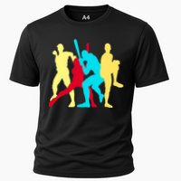 Retro Baseball Poses Cooling Performance Crew T-Shirt