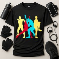 Retro Baseball Poses Cooling Performance Crew T-Shirt