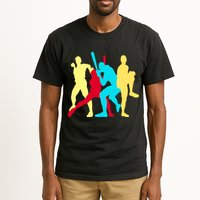 Retro Baseball Poses Tall T-Shirt