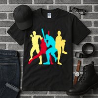 Retro Baseball Poses Tall T-Shirt