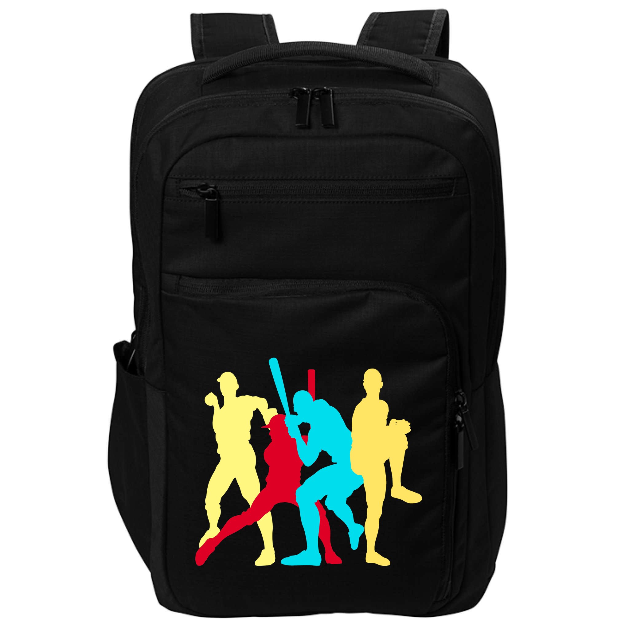 Retro Baseball Poses Impact Tech Backpack
