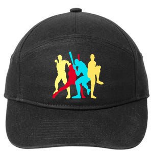 Retro Baseball Poses 7-Panel Snapback Hat