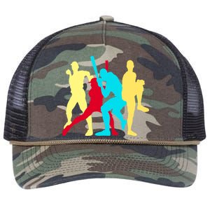 Retro Baseball Poses Retro Rope Trucker Hat Cap