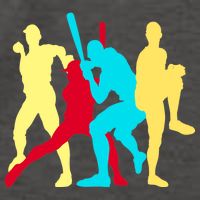 Retro Baseball Poses Vector Backpack