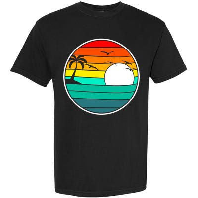 Retro Beach 80's Aesthetic  Garment-Dyed Heavyweight T-Shirt