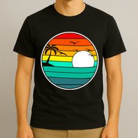 Retro Beach 80's Aesthetic  T-Shirt
