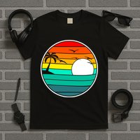 Retro Beach 80's Aesthetic  T-Shirt