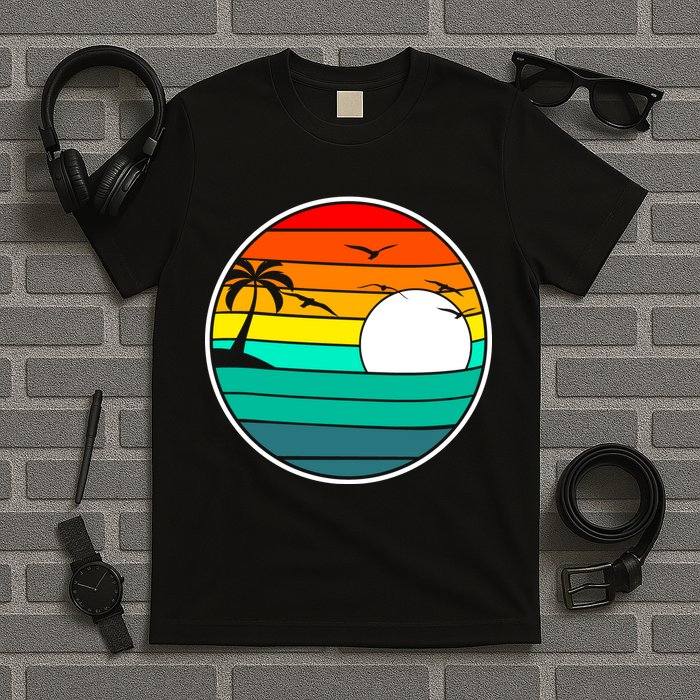 Retro Beach 80's Aesthetic  T-Shirt