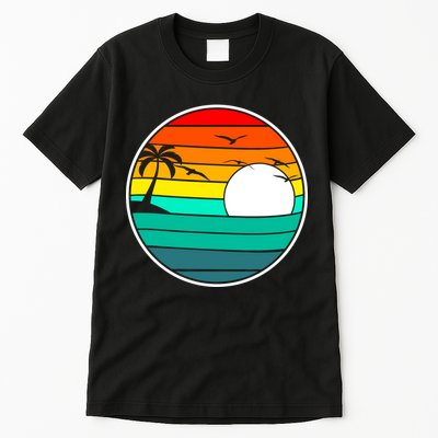 Retro Beach 80's Aesthetic  Tall T-Shirt