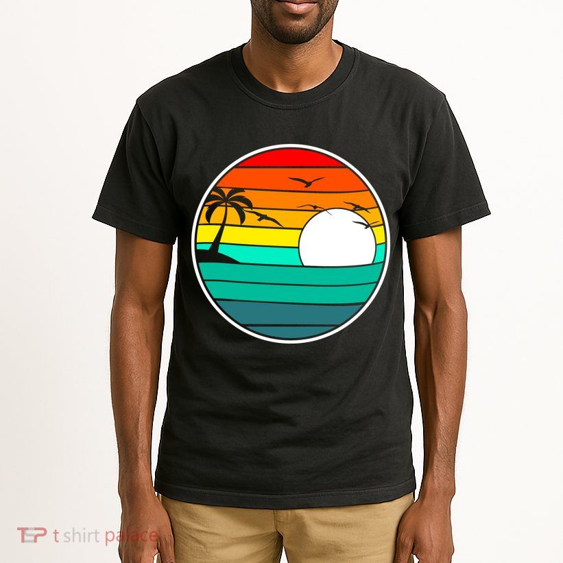 Retro Beach 80's Aesthetic  Tall T-Shirt
