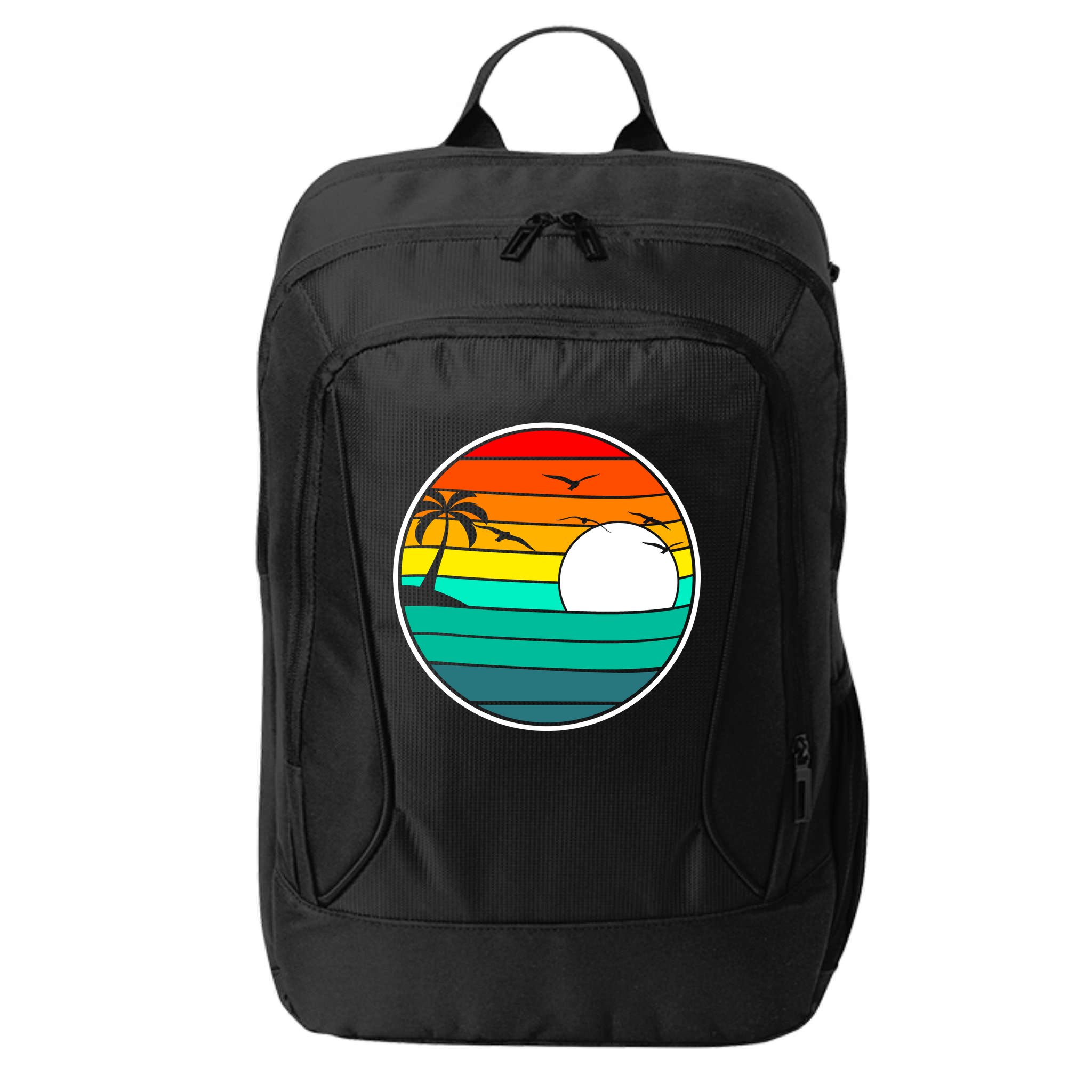 Retro Beach 80's Aesthetic  City Backpack
