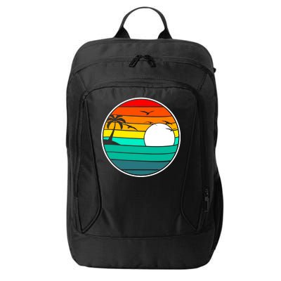 Retro Beach 80's Aesthetic  City Backpack