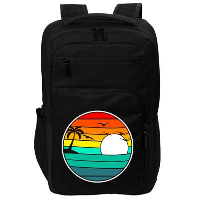Retro Beach 80's Aesthetic  Impact Tech Backpack