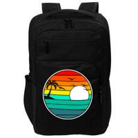 Retro Beach 80's Aesthetic  Impact Tech Backpack