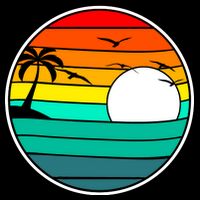 Retro Beach 80's Aesthetic  Impact Tech Backpack