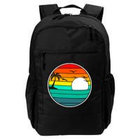 Retro Beach 80's Aesthetic  Daily Commute Backpack