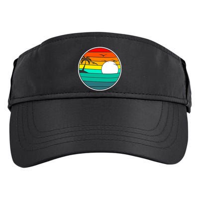 Retro Beach 80's Aesthetic  Adult Drive Performance Visor