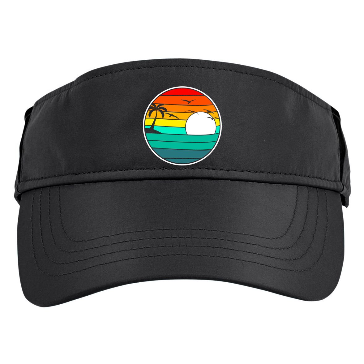 Retro Beach 80's Aesthetic  Adult Drive Performance Visor