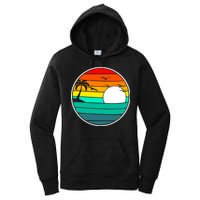 Retro Beach 80's Aesthetic  Women's Pullover Hoodie