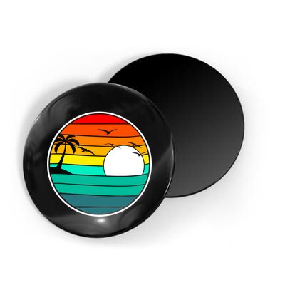 Retro Beach 80's Aesthetic  Magnet