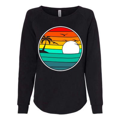 Retro Beach 80's Aesthetic  Womens California Wash Sweatshirt