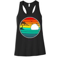 Retro Beach 80's Aesthetic  Women's Racerback Tank