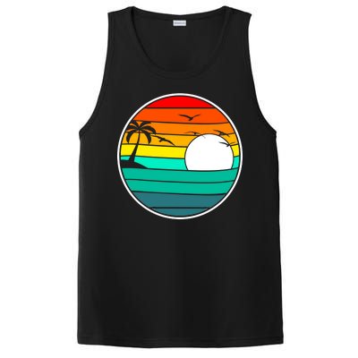 Retro Beach 80's Aesthetic  PosiCharge Competitor Tank