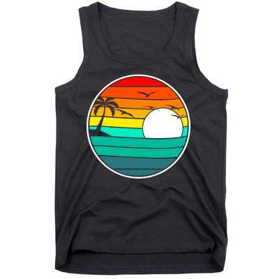 Retro Beach 80's Aesthetic  Tank Top