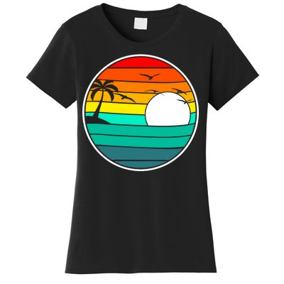 Retro Beach 80's Aesthetic  Women's T-Shirt