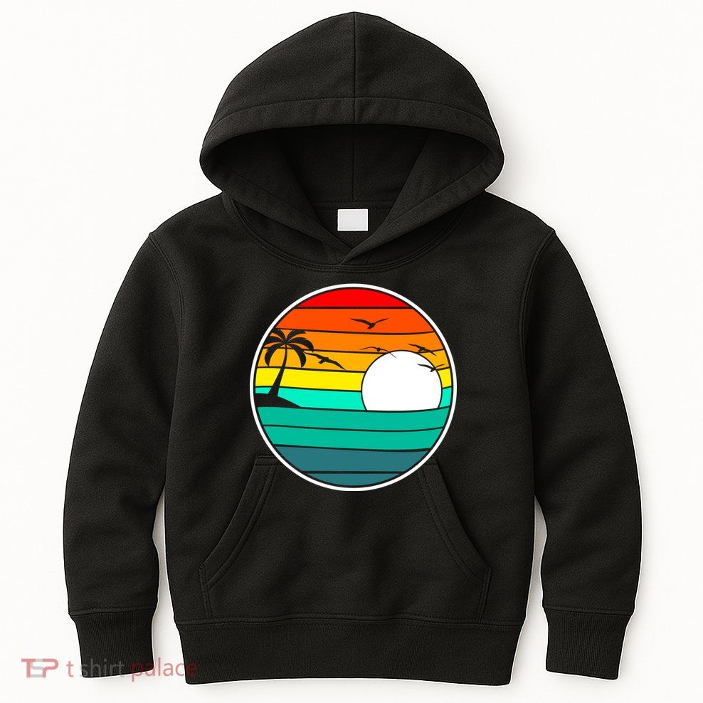 Retro Beach 80's Aesthetic  Kids Hoodie