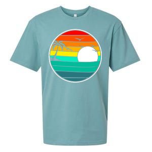 Retro Beach 80's Aesthetic  Sueded Cloud Jersey T-Shirt