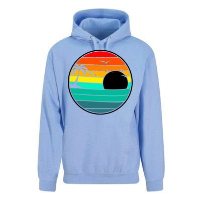 Retro Beach 80's Aesthetic  Unisex Surf Hoodie