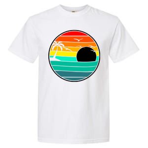 Retro Beach 80's Aesthetic  Garment-Dyed Heavyweight T-Shirt