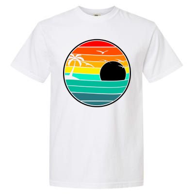 Retro Beach 80's Aesthetic  Garment-Dyed Heavyweight T-Shirt