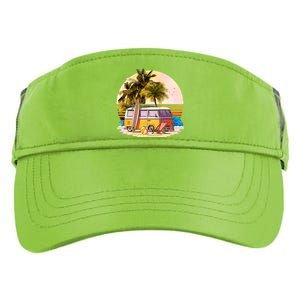 Retro Beach Hippie Van Adult Drive Performance Visor