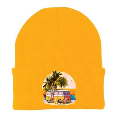 Retro Beach Hippie Van Knit Cap Winter Beanie