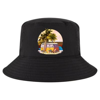 Retro Beach Hippie Van Cool Comfort Performance Bucket Hat