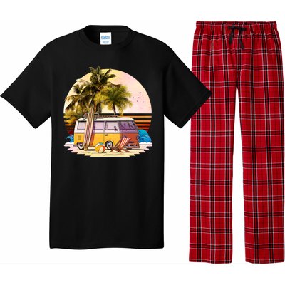 Retro Beach Hippie Van Pajama Set