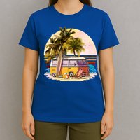 Retro Beach Hippie Van T-Shirt