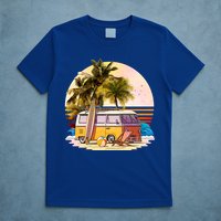 Retro Beach Hippie Van T-Shirt