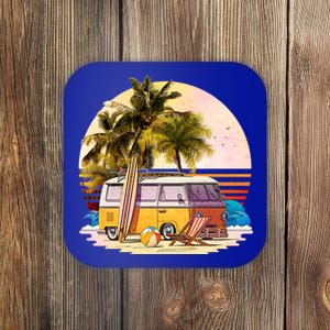 Retro Beach Hippie Van Coaster